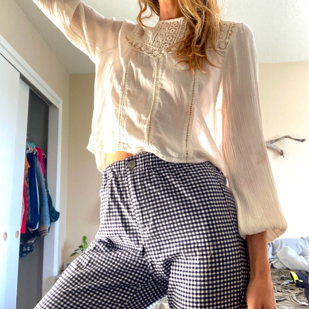 John Galt checker pants + Amuse top